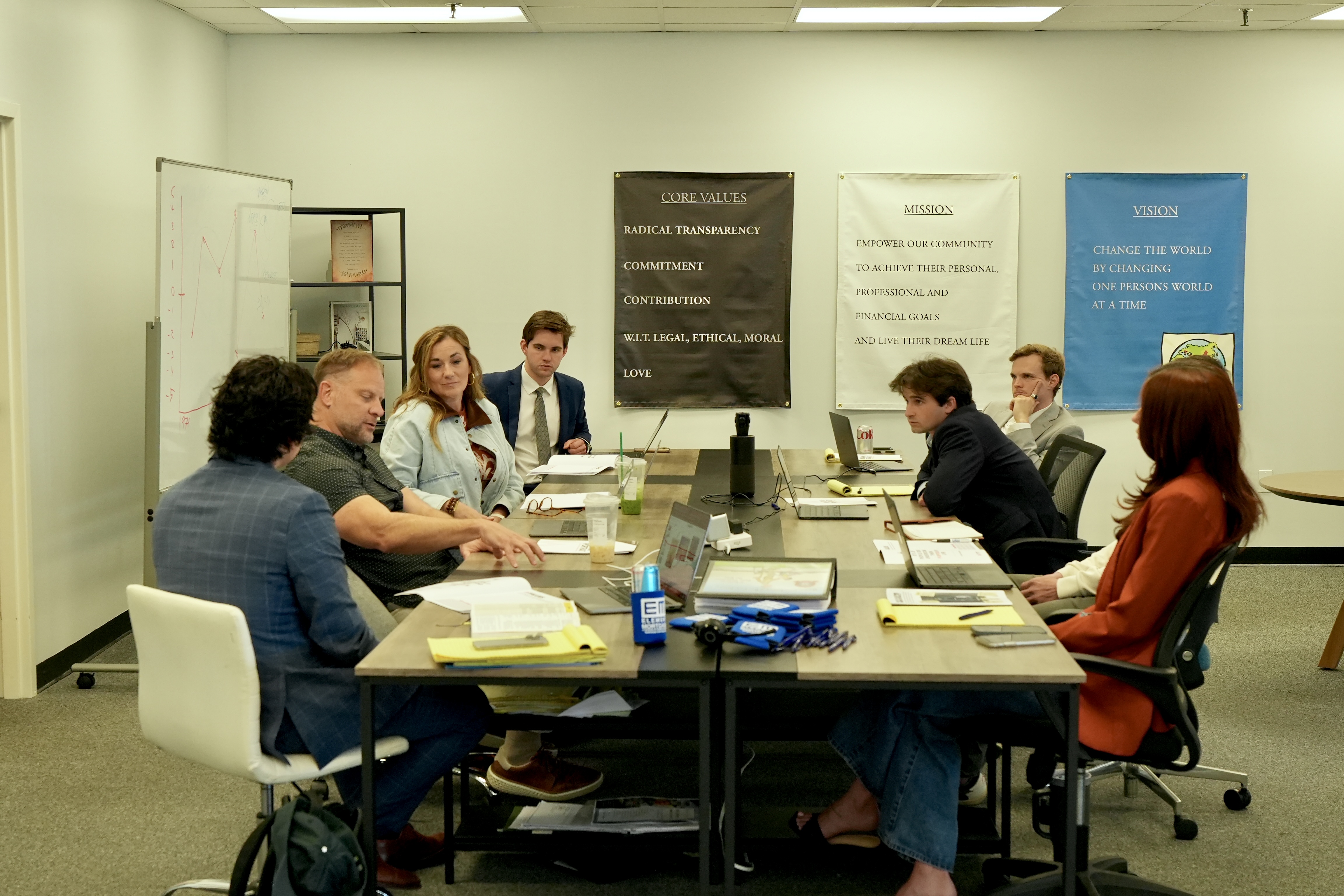 Business team in a Wildfire Mission Portrait™ workshop